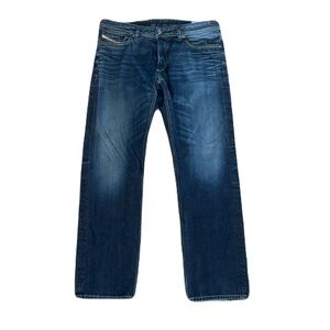 Diesel Viker Regular Straight Fit Blue Jeans 38 X 32